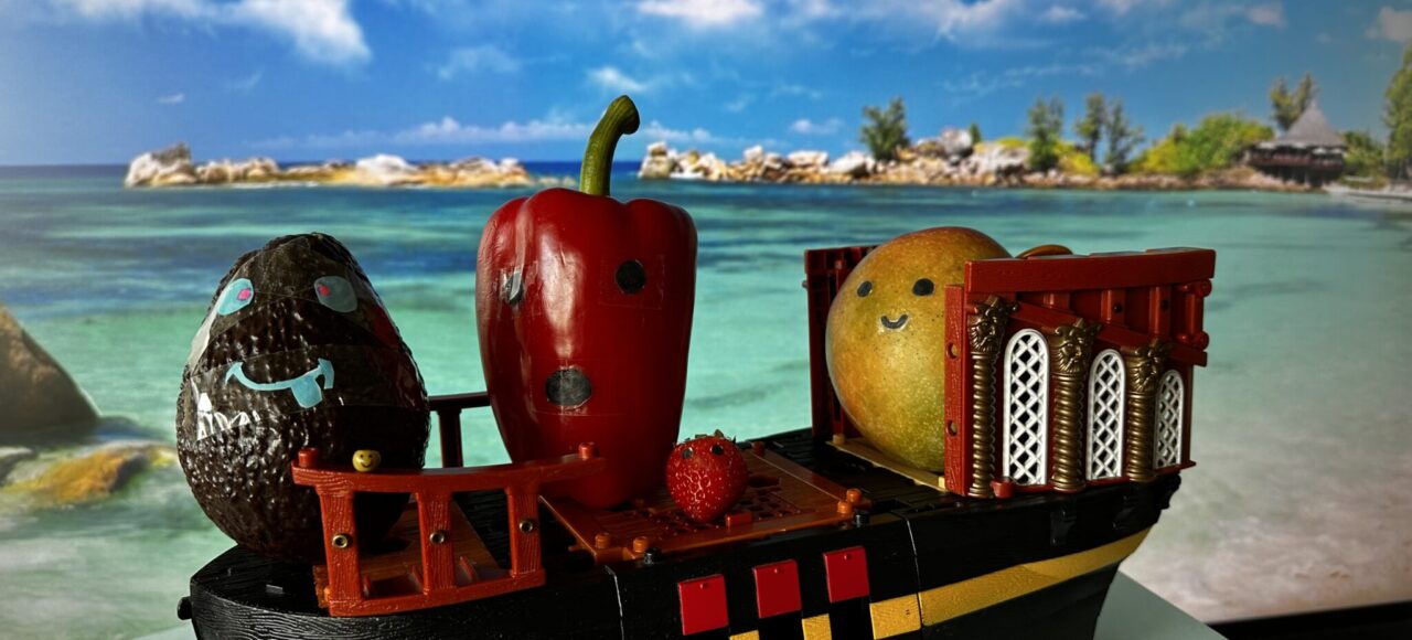 Illustration de la couverture de "La création de la Salade de Fruits" (Roman d'école no 68)